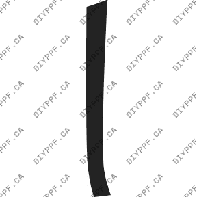 Door, A Pillar Right 2010-2012 Mercedes-Benz GLK Class 12-10 4D SUV PPF