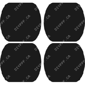 Door Handles 2008-2010 Porsche Cayenne GTS w/ washers 10-08 4D SUV PPF