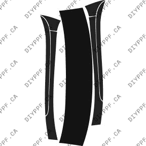 Acura TSX Base (2009–2010) Roof and A-Pillar Paint Protection Film (PPF) Kit – 4-Door Sedan