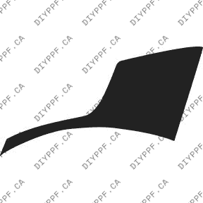 Acura TSX Base (2009–2010) Rear Splash Left Paint Protection Film (PPF) Kit – 4-Door Sedan