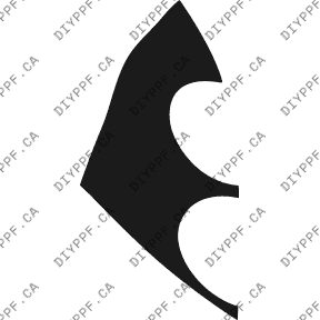 Bentley Continental GTC GTC (2006–2011) Left Front Fender Paint Protection Film (PPF) Kit – 2-Door Convertible