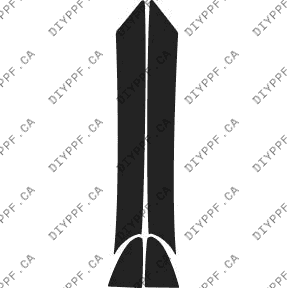 A Pillar 2009-2010 Nissan GT-R 10-09 2D Cpe PPF