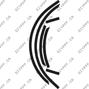 Wheel Lip Rear, L&R 2007-2009 Mercedes-Benz E Class w/ Sport Package 09-07 4D Sdn PPF