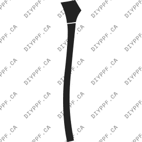 Door, A Pillar Right 2009-2012 Lincoln MKS 12-09 4D Sdn PPF