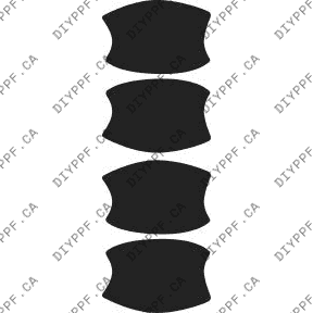 Door Handles 2009-2011 BMW 3 Series 11-09 4D Sdn PPF