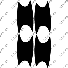 Door Handles 2010-2013 Porsche Panamera Turbo 13-10 4D Sdn PPF