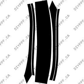 Roof & A Pillar 2008-2009 Mercedes-Benz C63 w/o washers 09-08 4D Sdn PPF