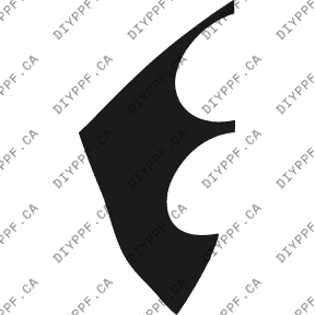 Bentley Continental Supersports Supersports (2009–2011) Right Fender Paint Protection Film (PPF) Kit – Two-Door Coupe