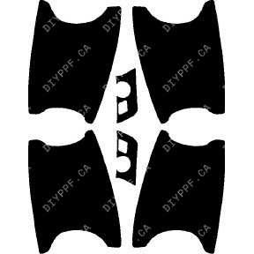 Door Handles 2010-2013 Mercedes-Benz S Class Sport w/ washers 13-10 4D Sdn PPF