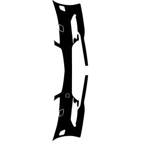 Bumper 2010-2013 Mercedes-Benz S Class Sport w/ washers 13-10 4D Sdn PPF