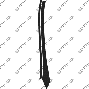 Door, A Pillar Right 2010-2010 Mercedes-Benz C Class w/ Luxury Package 10-10 4D Sdn PPF