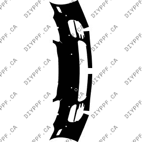 Front Bumper, Sensors 2010-2013 Porsche Panamera w/ washers 13-10 4D Sdn PPF