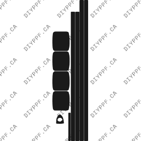 Appearance A 2010-2010 BMW 5 Series w/o washers 10-10 4D Sdn PPF