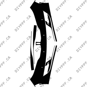 Front Bumper, Sensors 2013-2016 Lincoln MKZ 16-13 4D Sdn PPF