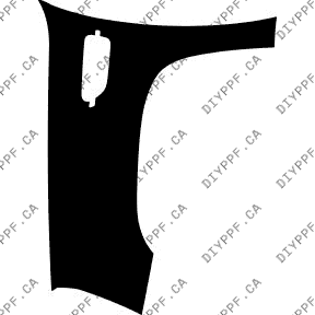 Cadillac Escalade Platinum (2009–2014) Left Fender Paint Protection Film (PPF) Kit – 4-Door SUV