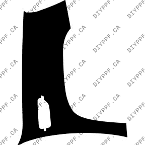 Fender, Right Full 2009-2014 Cadillac Escalade Platinum 14-09 4D SUV PPF