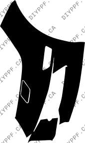 Bumper, Left 2012-2014 Mercedes-Benz CLS w/ sport package w/ washers 14-12 4D Sdn PPF