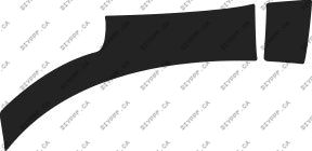 Wheel, Front Splash Left 2012-2012 Volkswagen CC R-Line 12-12 4D Sdn PPF