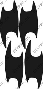 Door Handles 2011-2012 Mercedes-Benz GL w/ Sport Package w/ washers 12-11 4D SUV PPF