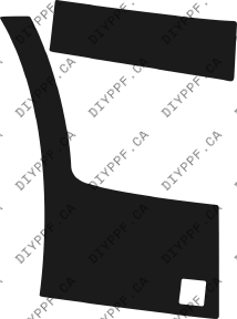 Cadillac CTS-V (2011–2014) Front Splash Left Paint Protection Film (PPF) Kit – 4-Door Sedan