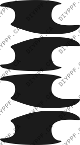 Door Handles 2011-2011 Mercedes-Benz ML Class 11-11 4D SUV PPF