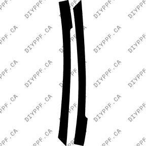 Audi A7 S-Line/S7 (2012–2015) A-Pillar Paint Protection Film (PPF) Kit – 4-Door Sedan