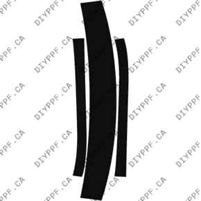 Roof & A Pillar 2012-2014 Chrysler 300 SRT8 14-12 4D Sdn PPF