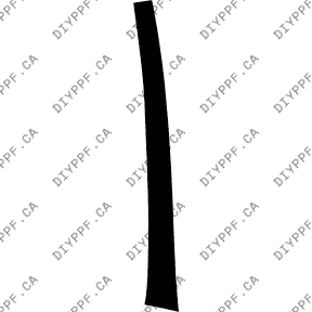 Door, A Pillar Right 2012-2013 Jeep Grand Cherokee SRT8 13-12 4D SUV PPF