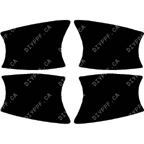 Door Handles 2014-2016 Mercedes-Benz CLA Class 16-14 4D Sdn PPF