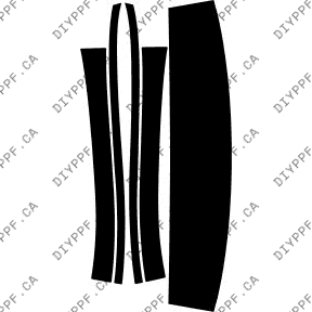 Roof & A Pillar 2014-2016 Mercedes-Benz CLA Class 16-14 4D Sdn PPF