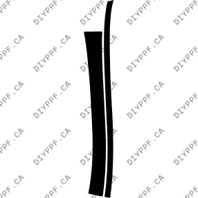 Door, A Pillar Left 2014-2016 Mercedes-Benz CLA Class 16-14 4D Sdn PPF