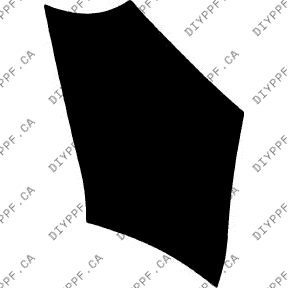 Fender, Left 2012-2017 Fiat 500 Lounge w/ sunroof 17-12 2D Cpe PPF