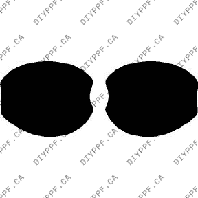 Door Handles 2012-2017 Fiat 500 Pop w/ sunroof 17-12 2D Cpe PPF