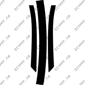 Roof & A Pillar 2012-2017 Fiat 500 Pop w/ sunroof 17-12 2D Cpe PPF