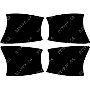 Door Handles 2012-2014 Mercedes-Benz CLS63 w/ washers 14-12 4D Sdn PPF