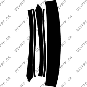 Roof & A Pillar 2012-2014 Mercedes-Benz CLS63 w/ washers 14-12 4D Sdn PPF