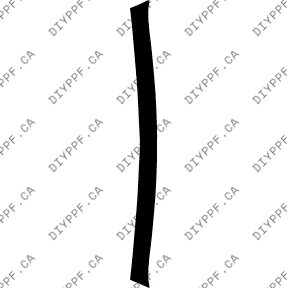 Bumper, Bottom 2012-2016 Mercedes-Benz SLK w/ sport package 16-12 2D Conv PPF