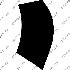 Audi TT 2.0 TFSI (2011-2013) Right Fender Paint Protection Film (PPF) Kit - 2-Door Coupe