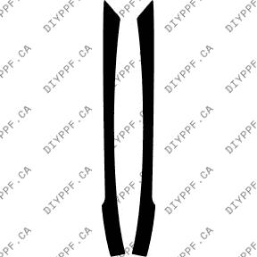 A Pillar 2012-2014 Audi S8 w/ washers 14-12 4D Sdn PPF