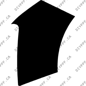 Audi S8 S8 (2012–2014) Left Fender Paint Protection Film (PPF) Kit – 4-Door Sedan