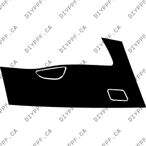 Audi S8 S8 (2012-2014) Right Bumper Paint Protection Film (PPF) Kit – 4-Door Sedan