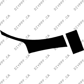 Acura TSX Special Edition (2013–2014) Front Splash Right Paint Protection Film (PPF) Kit – 4-Door Sedan