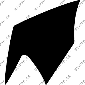 Chevrolet Sonic Base (2012–2016) Left Fender Paint Protection Film (PPF) Kit – 4-Door Sedan