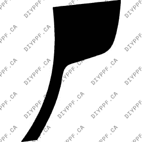 Chevrolet Sonic LT (2012–2016) Rear Splash Right Paint Protection Film (PPF) Kit – 4-Door Sedan