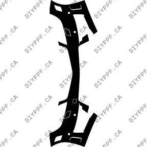 Bumper, Sensors 2012-2014 Mercedes-Benz C63 w/ washers 14-12 4D Sdn PPF