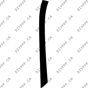 Door, A Pillar Left 2012-2014 Dodge Charger SRT8 14-12 4D Sdn PPF