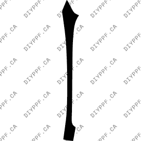 Door, A Pillar Right 2012-2014 Ford Focus w/ side markers 14-12 4D Sdn PPF