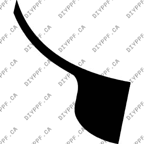 Wheel, Rear Splash Right 2012-2016 Porsche 991/911 w/ power folding mirrors 16-12 2D Cpe PPF