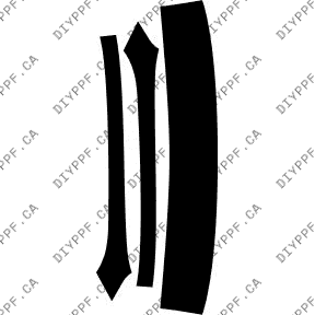 Roof & A Pillar 2012-2013 Buick Regal 13-12 4D Sdn PPF