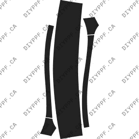 Roof & A Pillar 2013-2016 Lincoln MKS 16-13 4D Sdn PPF